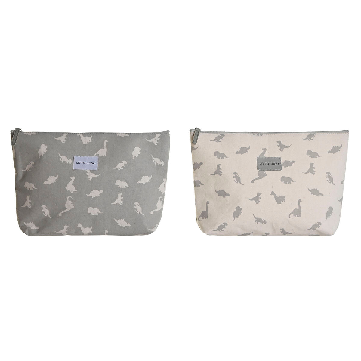 Resenecessär DKD Home Decor Vit Grå Bomull 33 x 8 x 21 cm (2 antal) - finns hos Aktivcamping