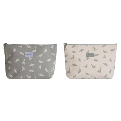 Resenecessär DKD Home Decor Vit Grå Bomull 33 x 8 x 21 cm (2 antal) - finns hos Aktivcamping
