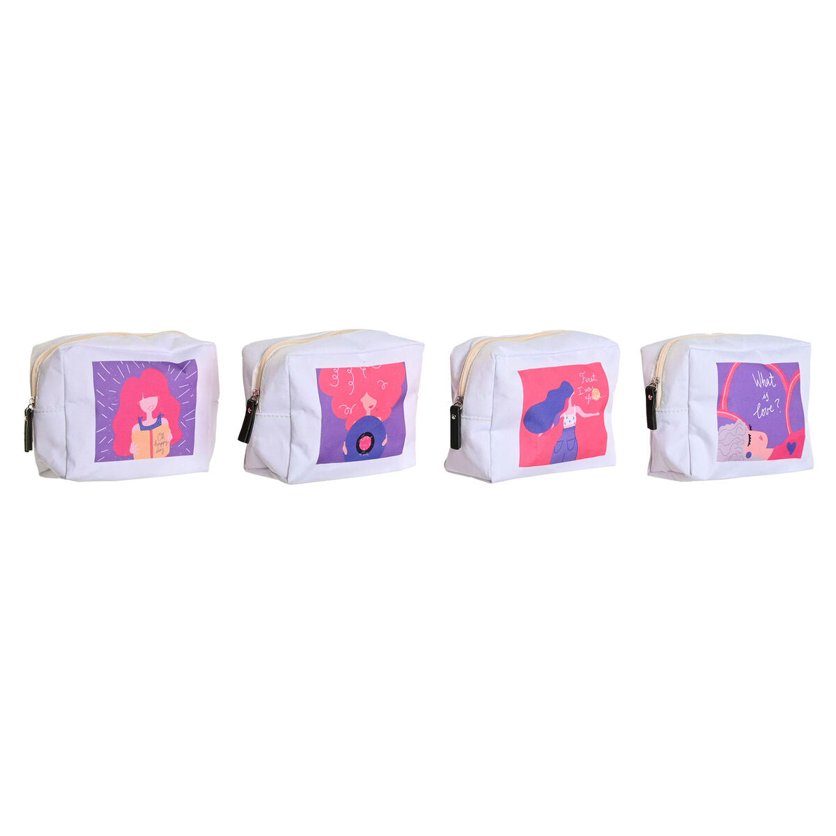 Resenecessär DKD Home Decor Vit polialgodon 15 x 6 x 12 cm (4 antal) finns hos Aktivcamping