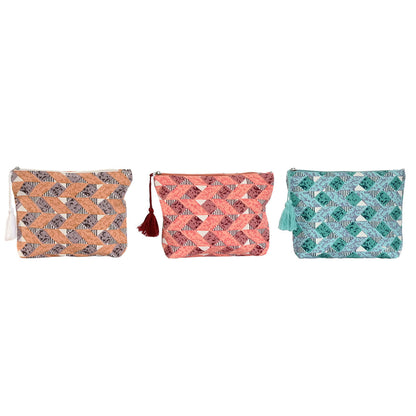 Resenecessär Home ESPRIT Brun Turkos Korall 25 x 5 x 20 cm (3 antal) finns hos Aktivcamping