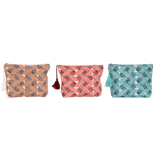 Resenecessär Home ESPRIT Brun Turkos Korall 25 x 5 x 20 cm (3 antal) finns hos Aktivcamping