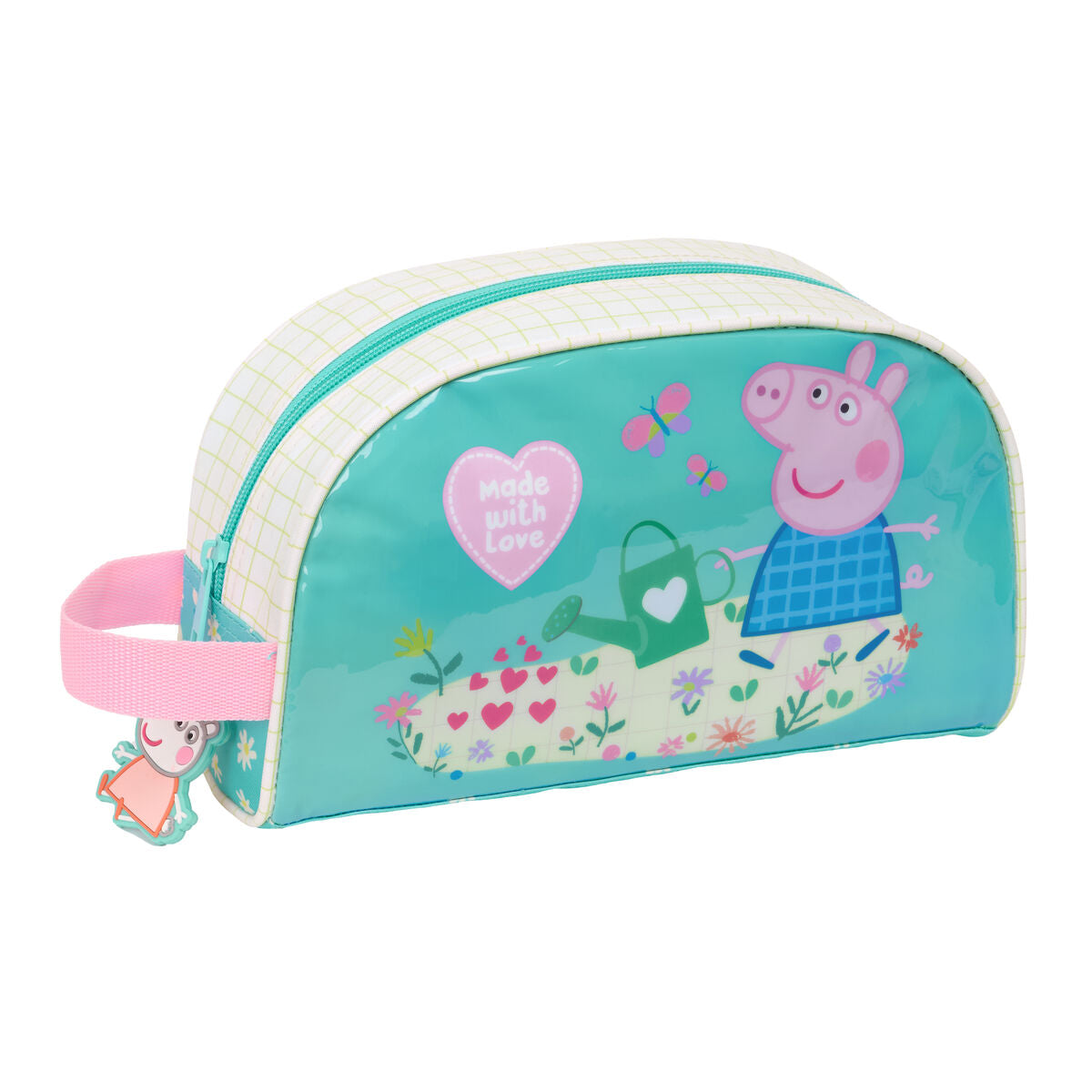 Resenecessär Peppa Pig Pretty flowers Gul Mint 26 x 16 x 9 cm finns hos Aktivcamping
