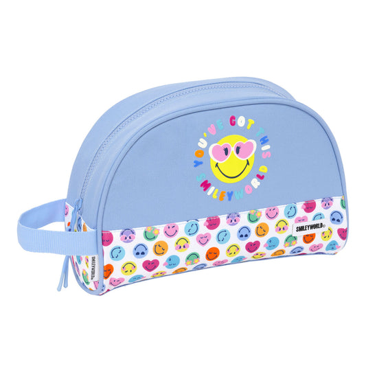 Resenecessär Smiley Joyful Multicolour Ljusblå återvinningsbart 28 x 18 x 10 cm finns hos Aktivcamping