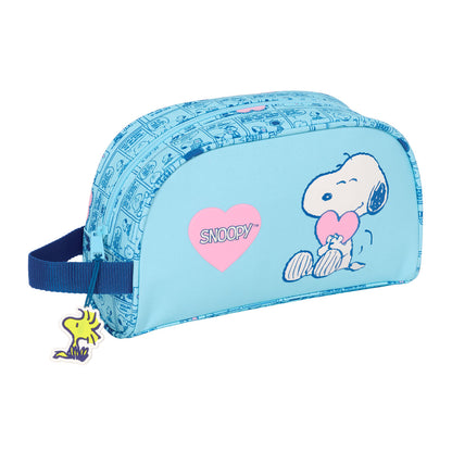 Resenecessär Snoopy Love Ljusblå 26 x 16 x 9 cm finns hos Aktivcamping