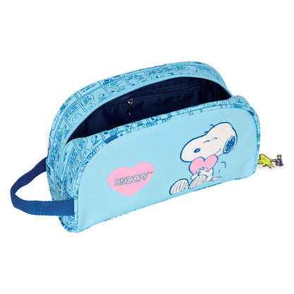 Resenecessär Snoopy Love Ljusblå 26 x 16 x 9 cm finns hos Aktivcamping