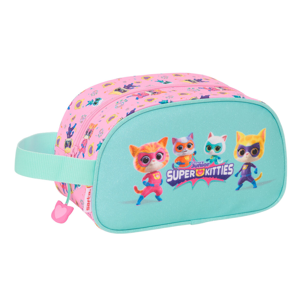 Resenecessär SuperKitties Rosa Turkos 26 x 15 x 12 cm - finns hos Aktivcamping