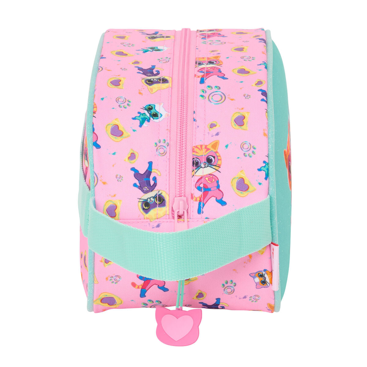 Resenecessär SuperKitties Rosa Turkos 26 x 15 x 12 cm - finns hos Aktivcamping