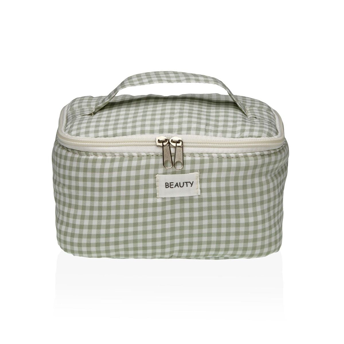 Resenecessär Versa Vichy Grön Polyester Textil 12 x 12 x 20 cm finns hos Aktivcamping