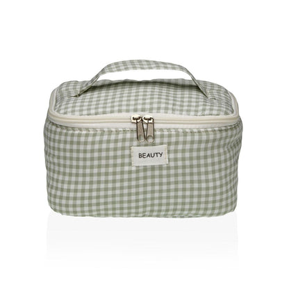 Resenecessär Versa Vichy Grön Polyester Textil 12 x 12 x 20 cm finns hos Aktivcamping