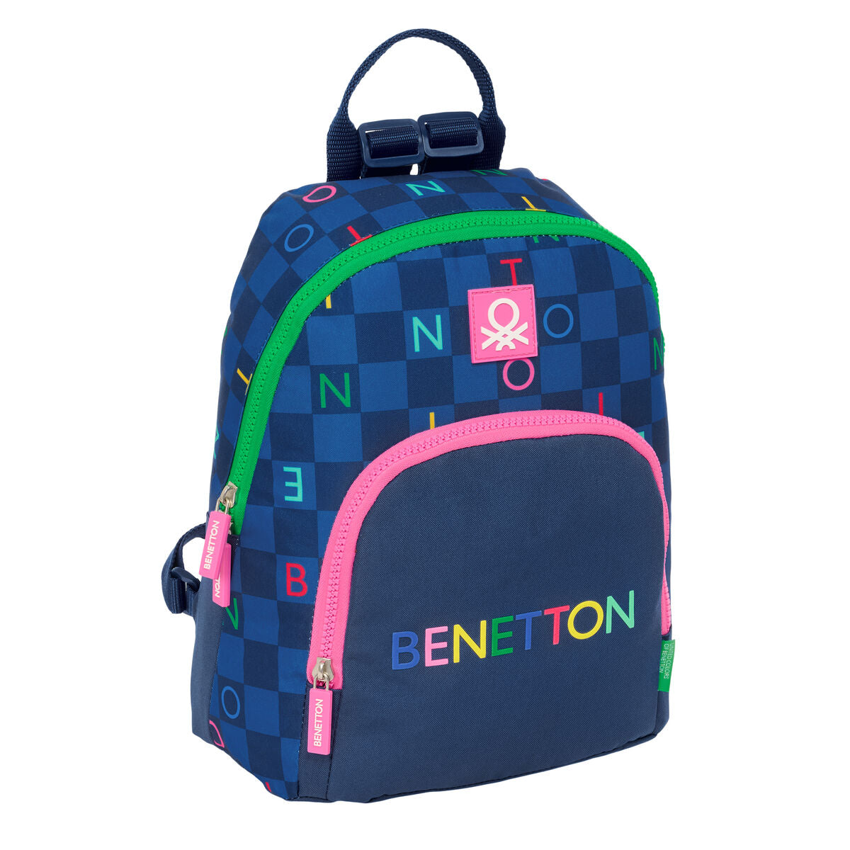 Ryggsäck Benetton Damero Marinblå 25 x 30 x 13 cm finns hos Aktivcamping