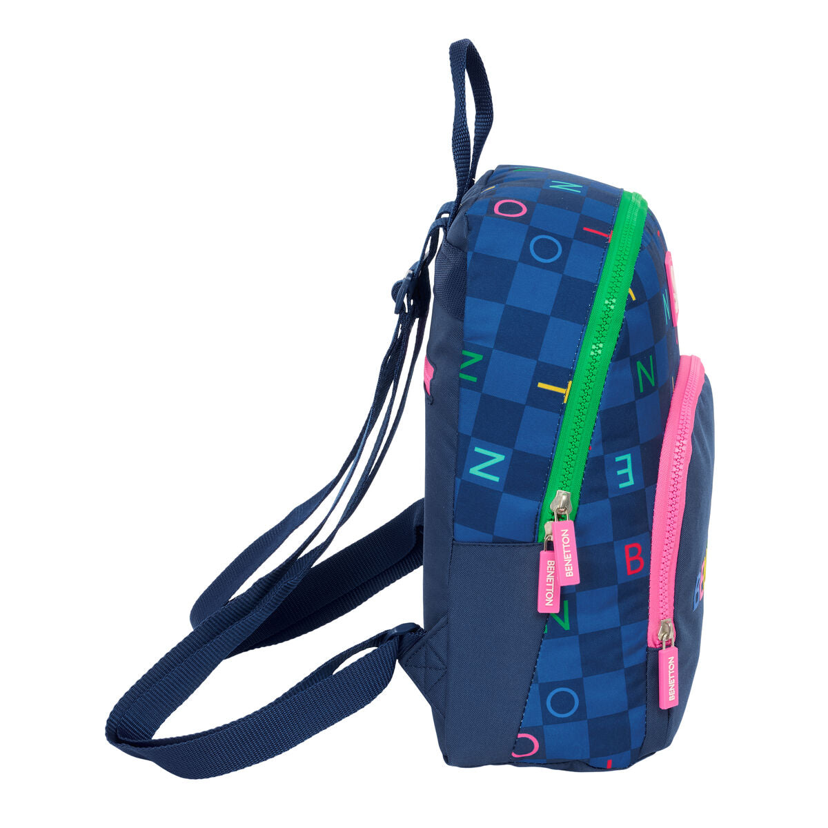 Ryggsäck Benetton Damero Marinblå 25 x 30 x 13 cm finns hos Aktivcamping