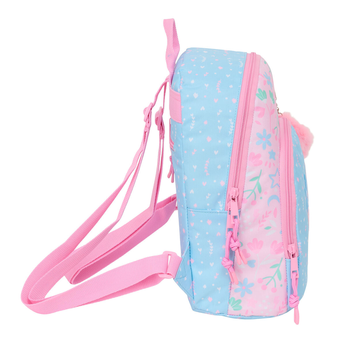 Ryggsäck BlackFit8 Smile Rosa Ljusblå 25 x 30 x 13 cm Mini finns hos Aktivcamping
