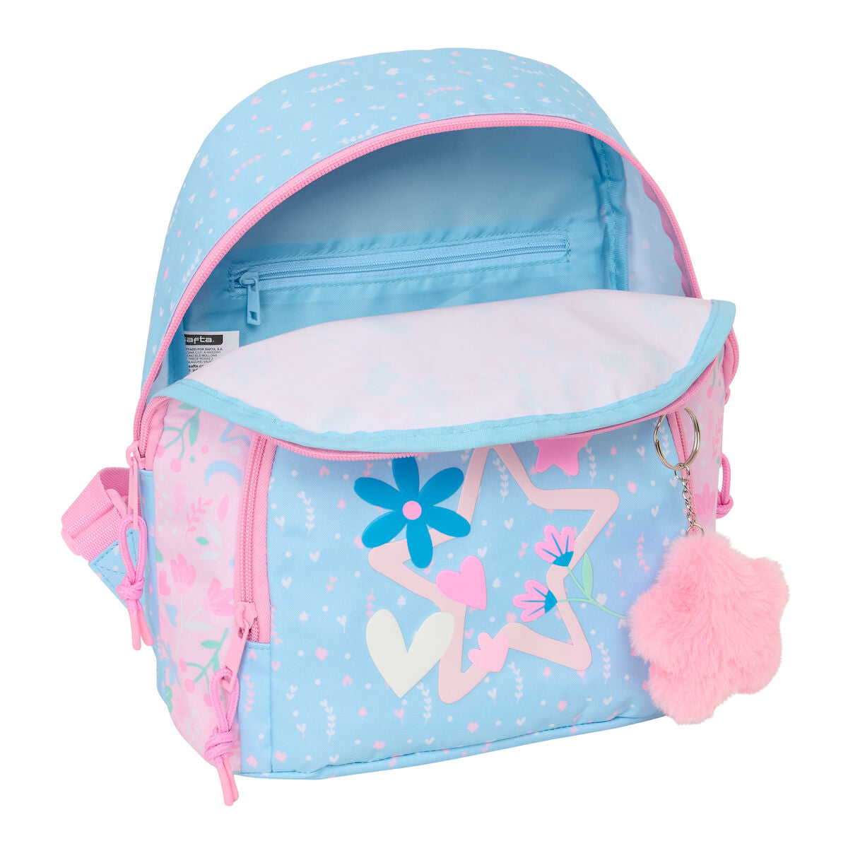 Ryggsäck BlackFit8 Smile Rosa Ljusblå 25 x 30 x 13 cm Mini finns hos Aktivcamping