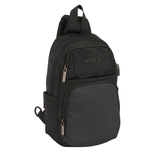 Ryggsäck Safta Black Svart 18 x 34 x 12 cm finns hos Aktivcamping