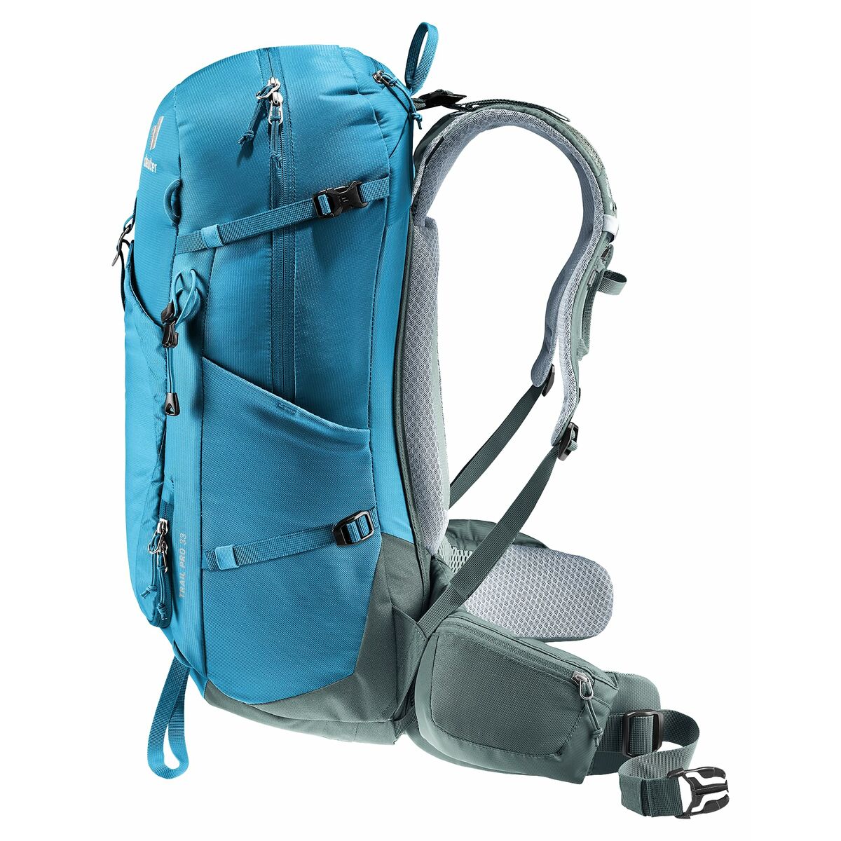 Ryggsäck Träningsväska Deuter Trail Pro 33 Blå Grön 33 L finns hos Aktivcamping