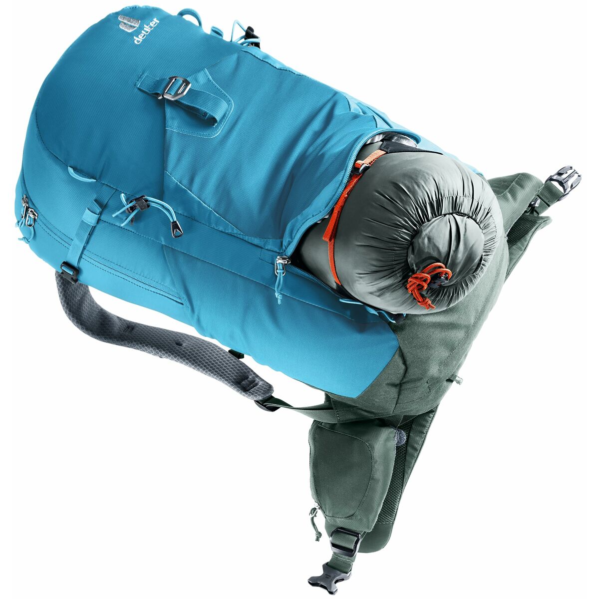 Ryggsäck Träningsväska Deuter Trail Pro 33 Blå Grön 33 L finns hos Aktivcamping