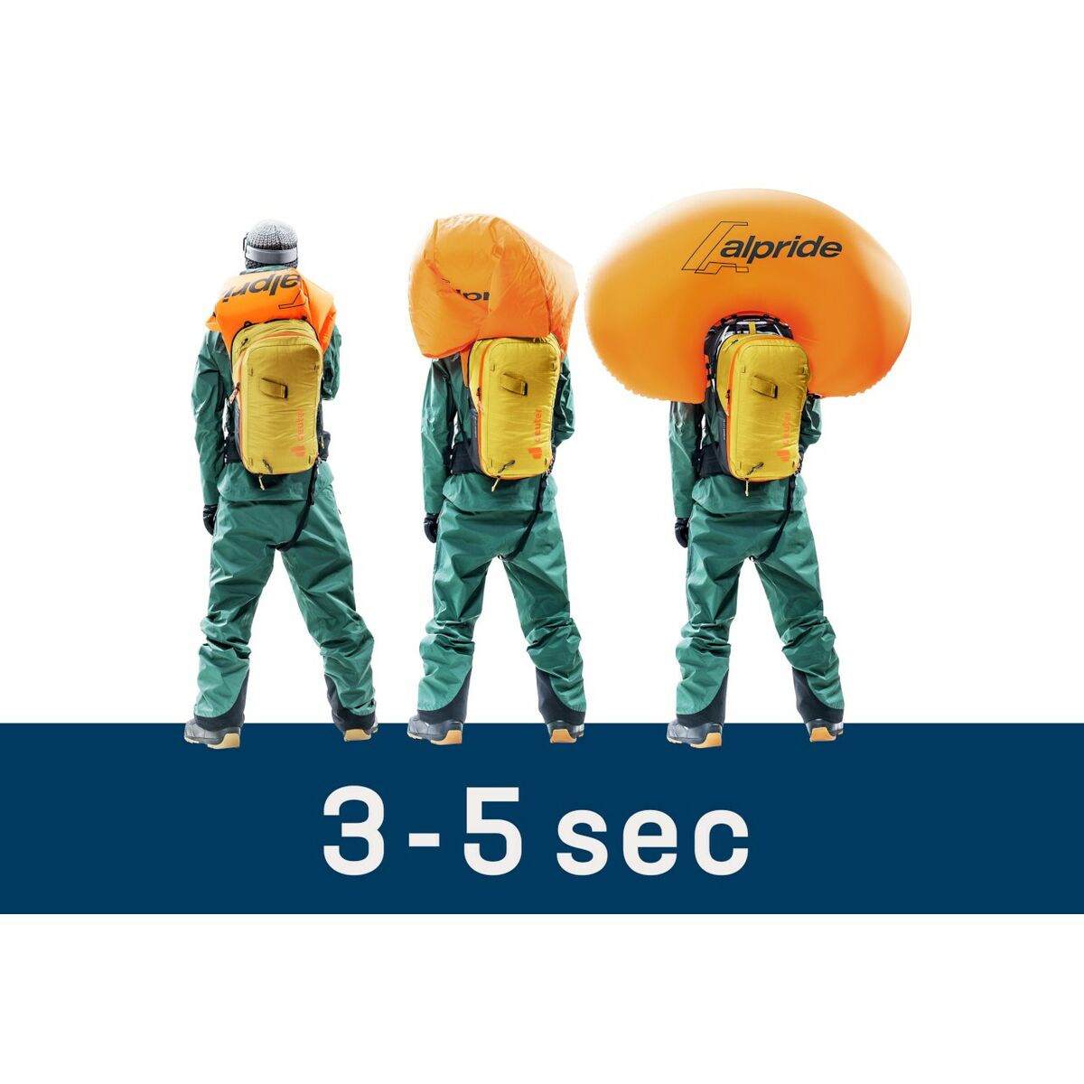 Ryggsäck för bergmiljö Deuter Alproof Lite 22 Gul Grå Orange 22 L finns hos Aktivcamping