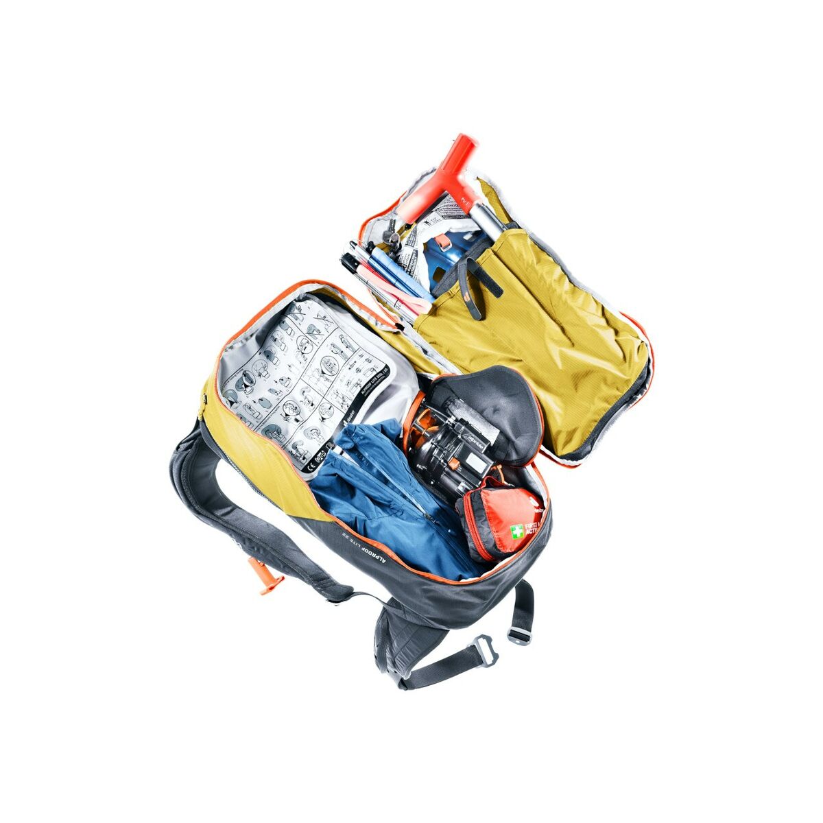 Ryggsäck för bergmiljö Deuter Alproof Lite 22 Gul Grå Orange 22 L finns hos Aktivcamping