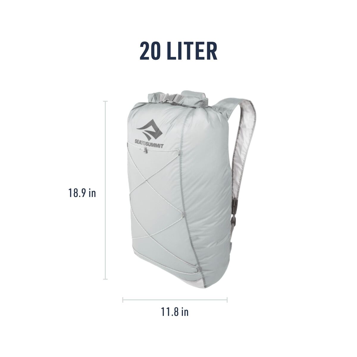 Ryggsäck för bergmiljö Sea to Summit Ultra-Sil Dry Day Pack Grå Silvrig 22 L - finns hos Aktivcamping