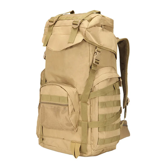 Vattentät Ryggsäck för Camping Khaki 60L-0