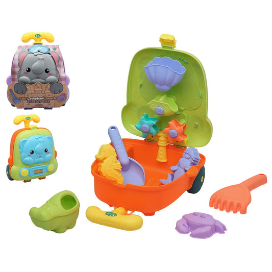 Beach toys set 7 pieces animals