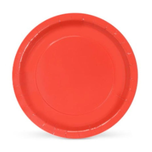 Plate set Algon Cardboard Disposable Red 10 pieces 20 x 20 x 1.5 cm