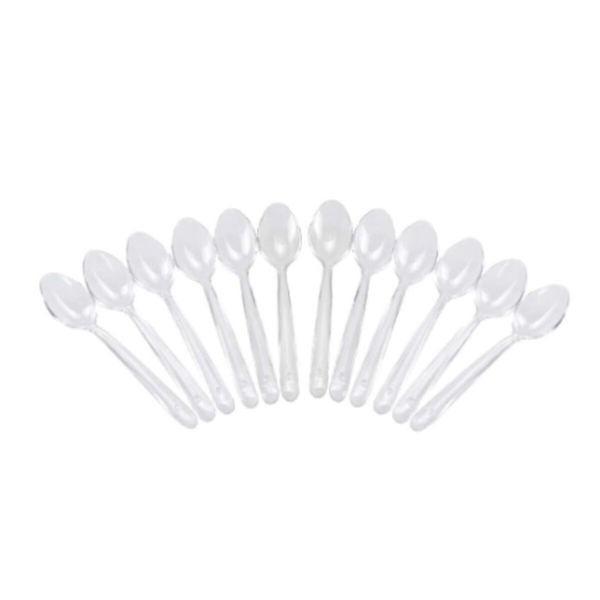 Reusable spoon set Algon Dessert Transparent 12 pieces 14 cm