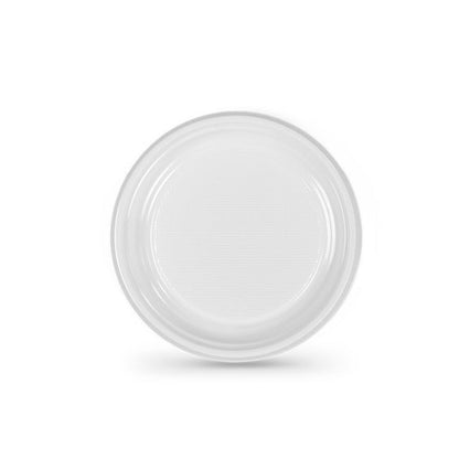 Set of reusable plates Algon White Plastic 17 cm (25 pieces)