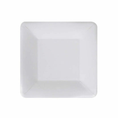 Plate set Algon Disposable White Cardboard Square 18 cm (10 pieces)