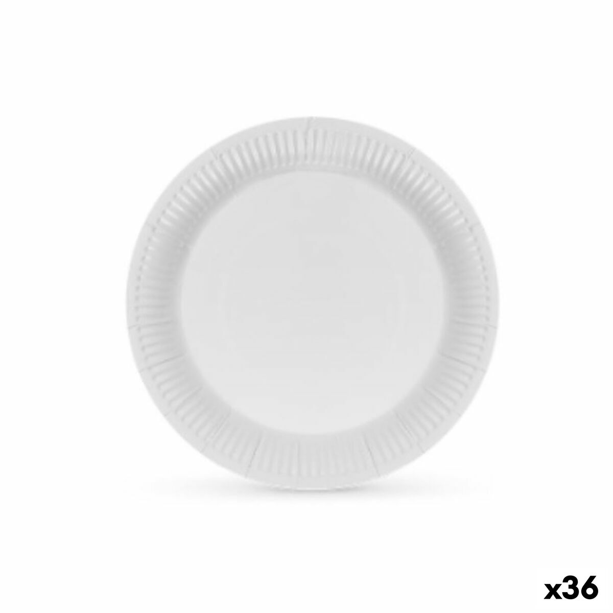 Plate set Algon Cardboard Disposable White (36 pieces)