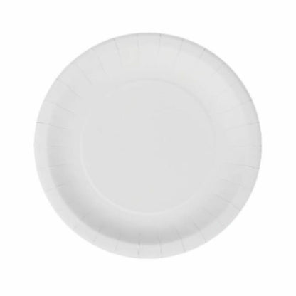 Plate set Algon Disposable White Cardboard 20 cm (36 pieces)