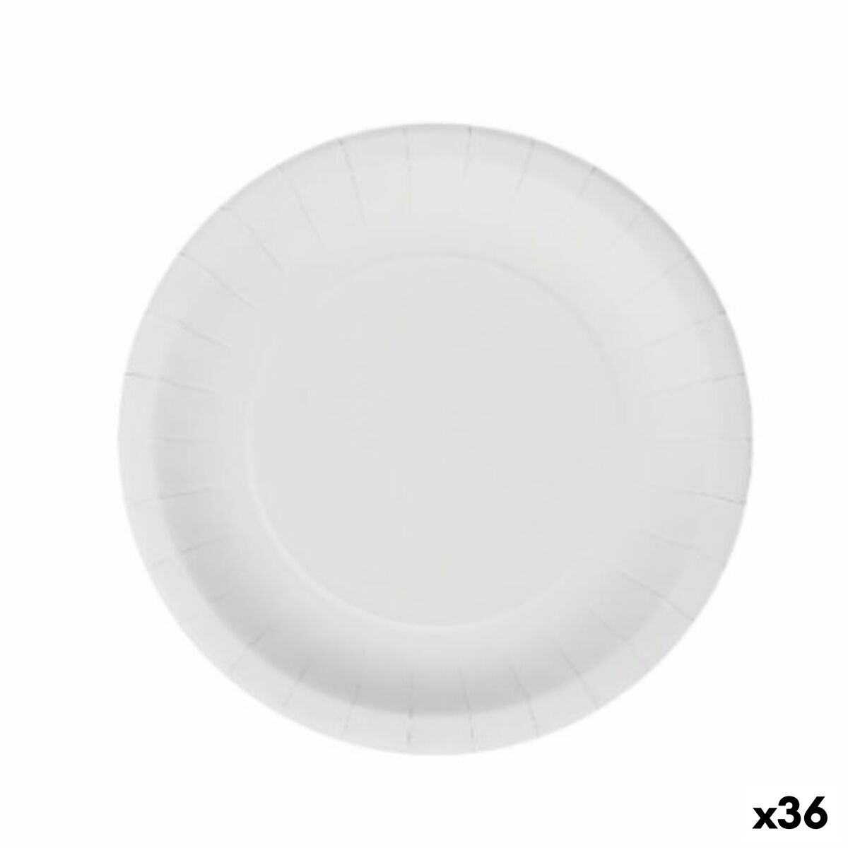 Plate set Algon Disposable White Cardboard 20 cm (36 pieces)