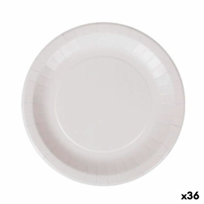 Plate set Algon Disposable White Cardboard 28 cm (36 pieces)