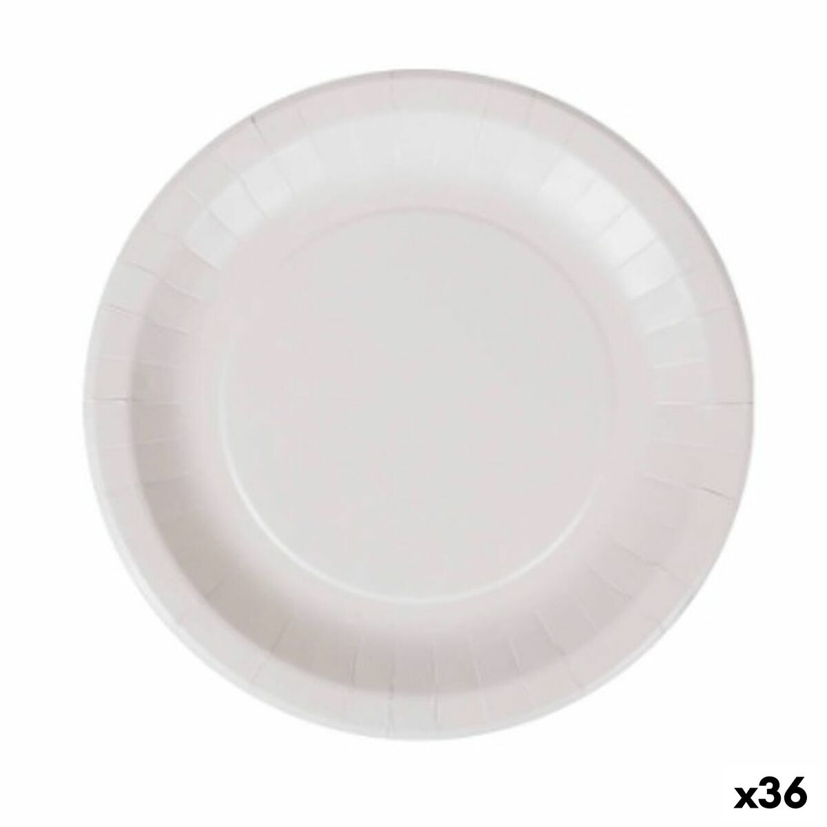 Plate set Algon Disposable White Cardboard 28 cm (36 pieces)