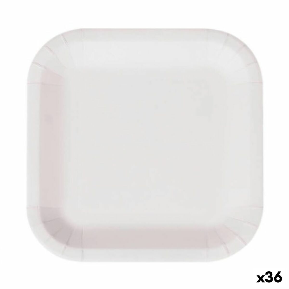 Plate set Algon Disposable White Cardboard 26 cm (36 pieces)