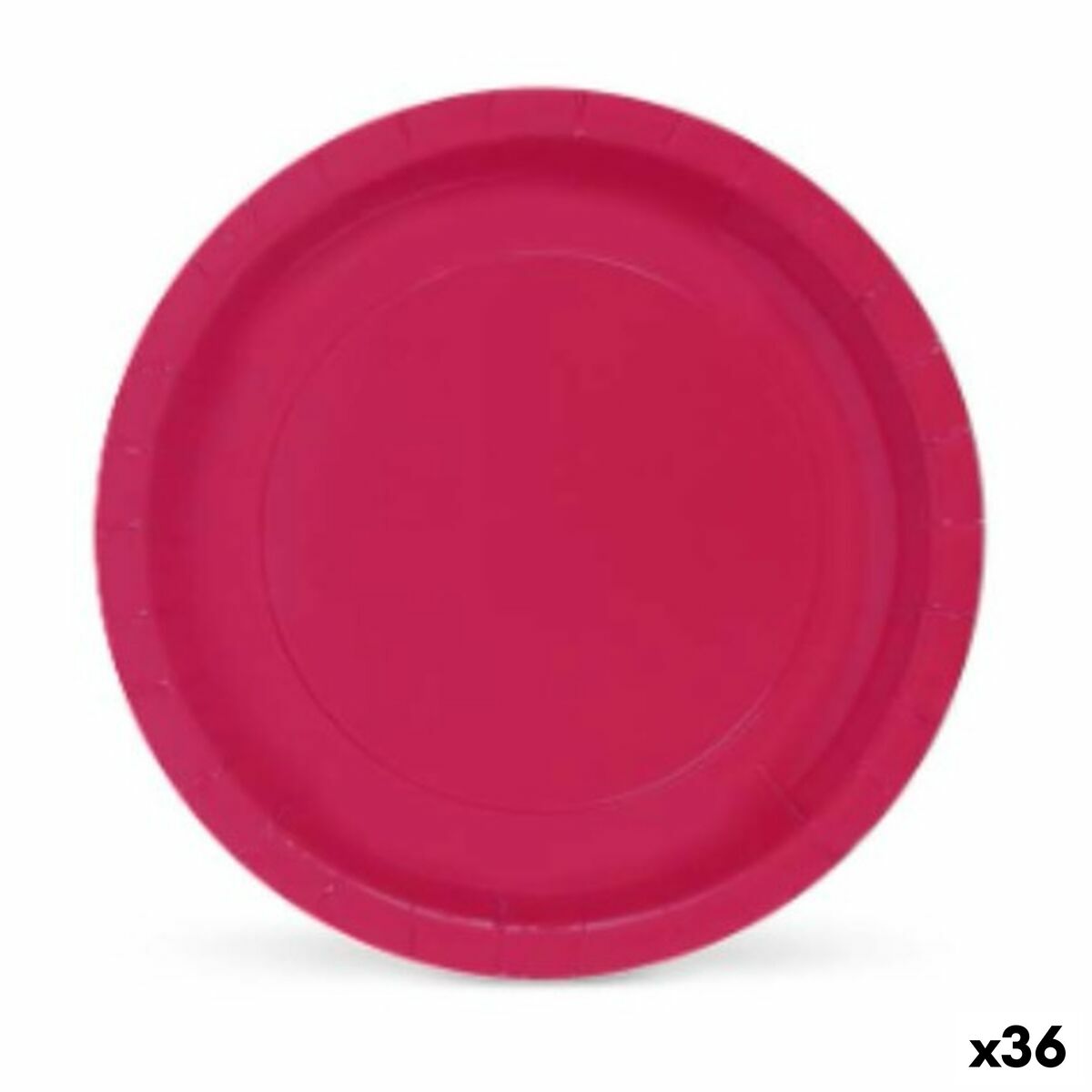 Plate set Algon Bordeaux Disposable Cardboard 20 x 20 x 1.5 cm (36 pieces)