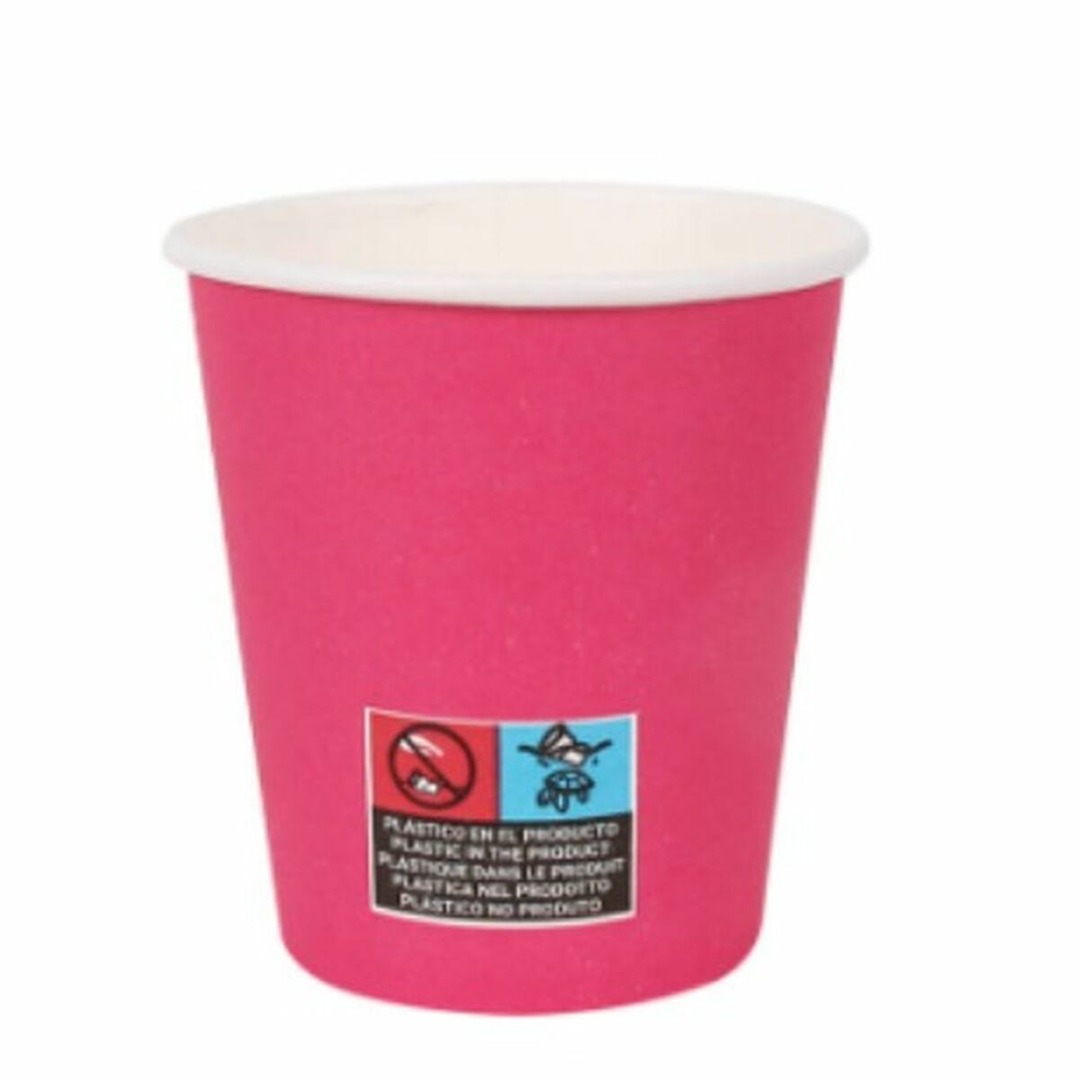 Ice Cream Algon Cardboard Disposable 200 ml Fuchsia 36 pieces (24 pieces)