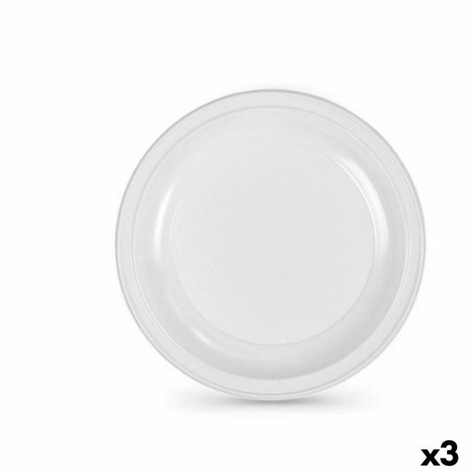 Set med återanvändbara tallrikar Algon Vit Plast 28 x 28 x 1,5 cm (36 antal)