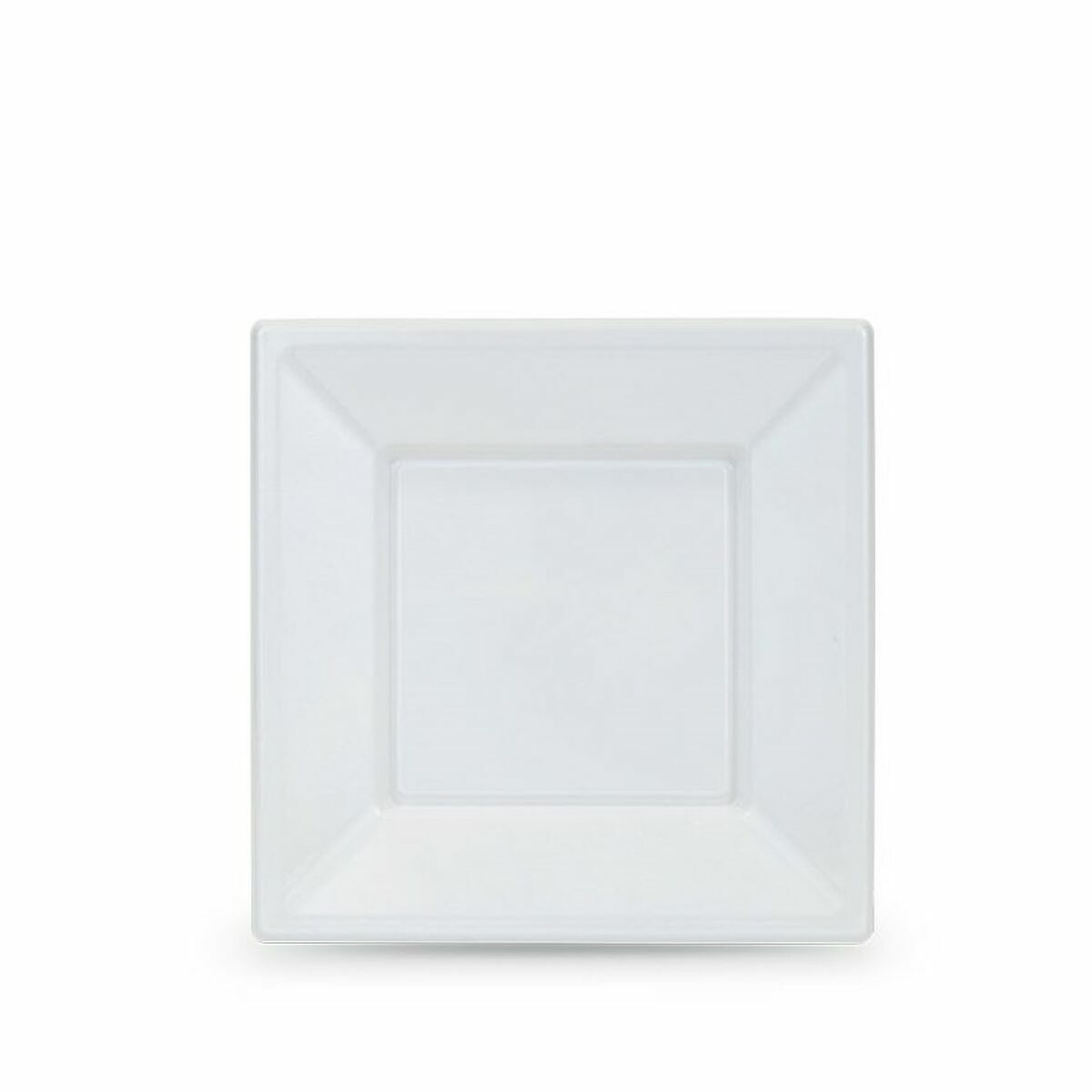 Set of reusable plates Algon White Plastic 18 x 18 x 1.5 cm (24 pieces)