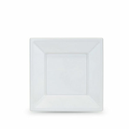 Set of reusable plates Algon White Plastic 18 x 18 x 1.5 cm (24 pieces)