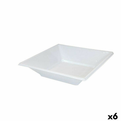 Set of reusable plates Algon White Plastic (36 pieces)