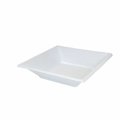 Set of reusable plates Algon White Plastic (24 pieces)