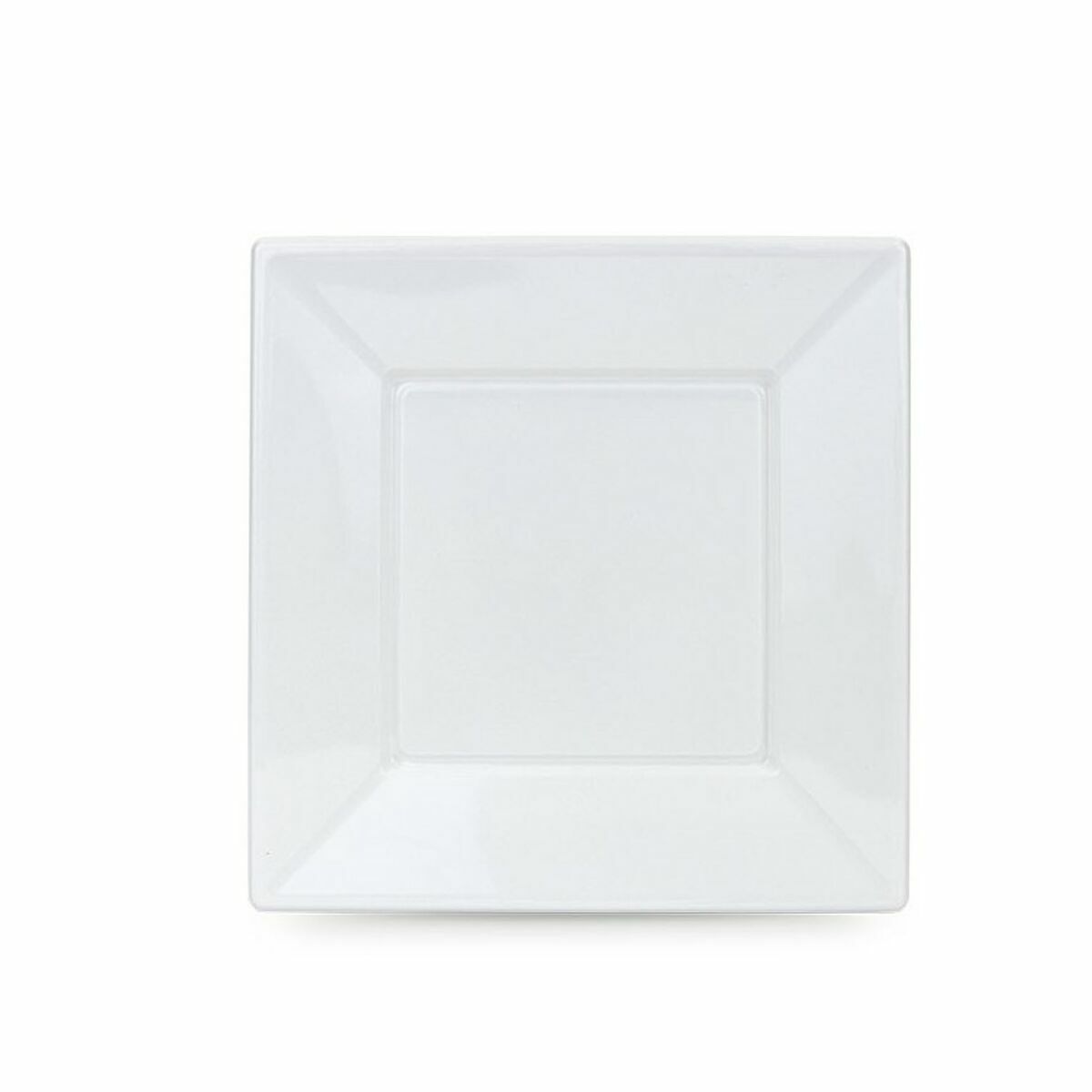 Set med återanvändbara tallrikar Algon Vit Plast 23 x 23 x 1,5 cm (36 antal)