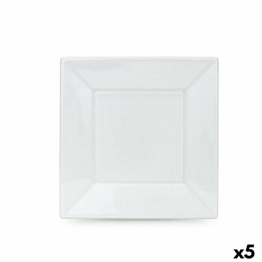 Set of reusable plates Algon White Plastic 23 x 23 x 1.5 cm (36 pieces)