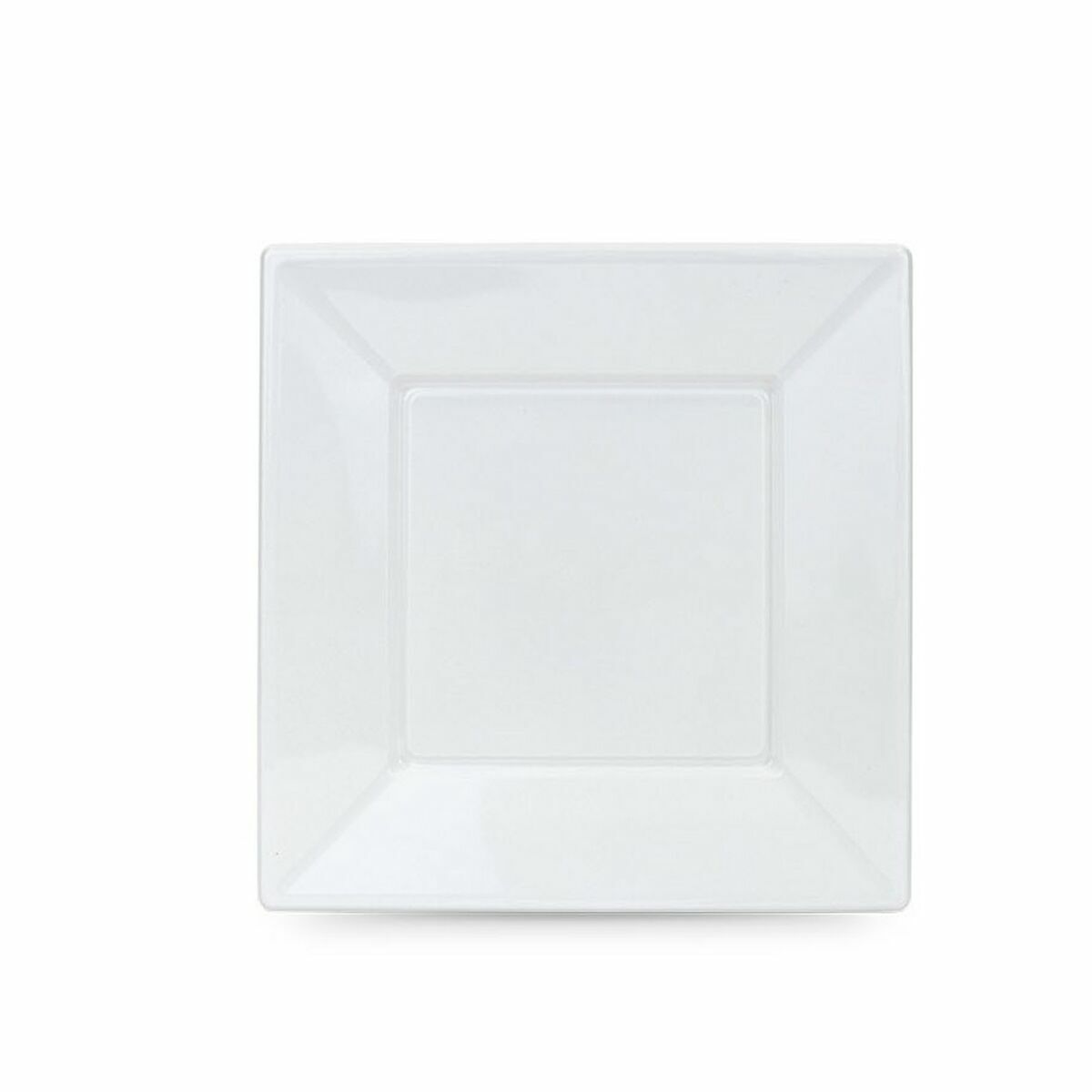 Set of reusable plates Algon White Plastic 23 x 23 x 2 cm (24 pieces)