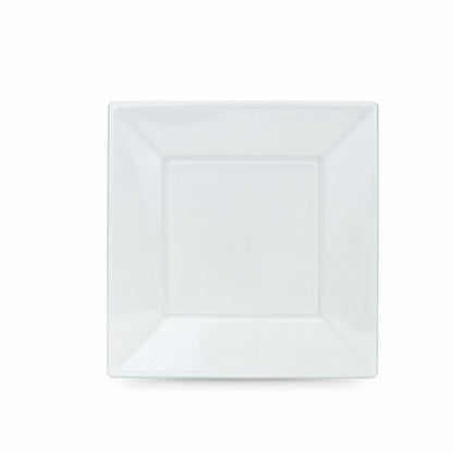 Set of reusable plates Algon White Plastic 23 x 23 x 2 cm (24 pieces)