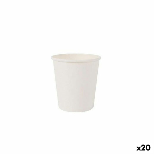 Ice Cream Algon Cardboard White 50 Pieces 120 ml (20 pieces)