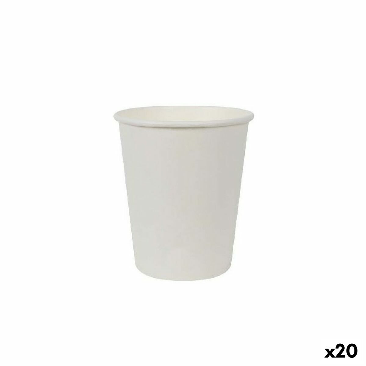 Ice Cream Algon Cardboard White 30 Pieces 250 ml (20 pieces)