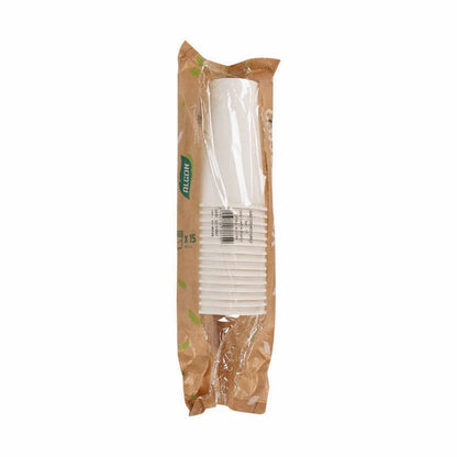 Ice Cream Algon Disposable Paper White 15 Pieces 450 ml (16 pieces)