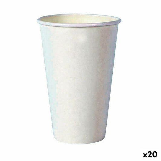 Ice Cream Algon Disposable Cardboard White 35 Pieces 350 ml (20 pieces)